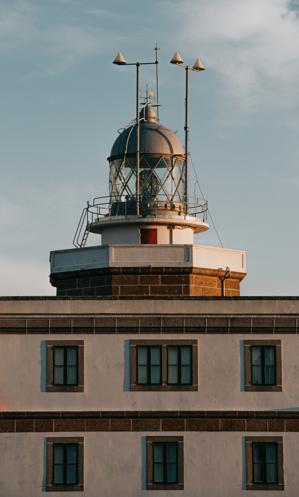 Close up of the lighthouse of Finisterre
