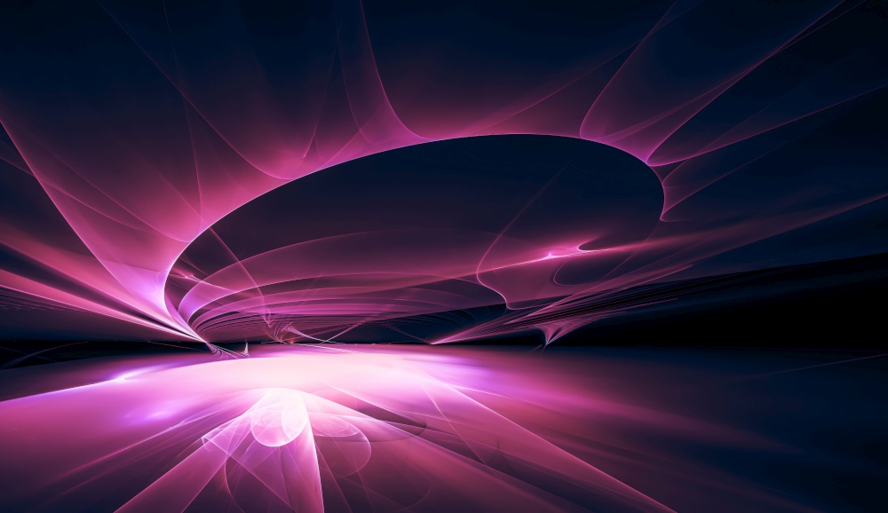 Abstract fractal design background with 3D effect
