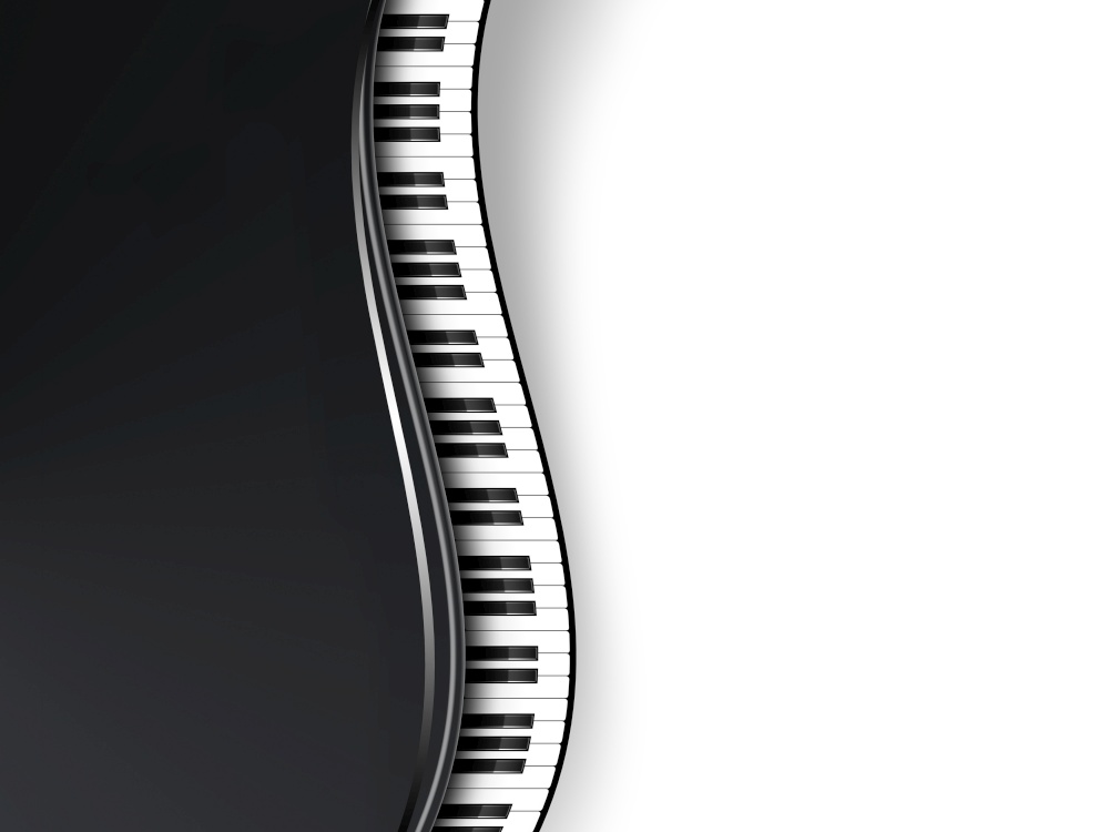 musical background with piano keys