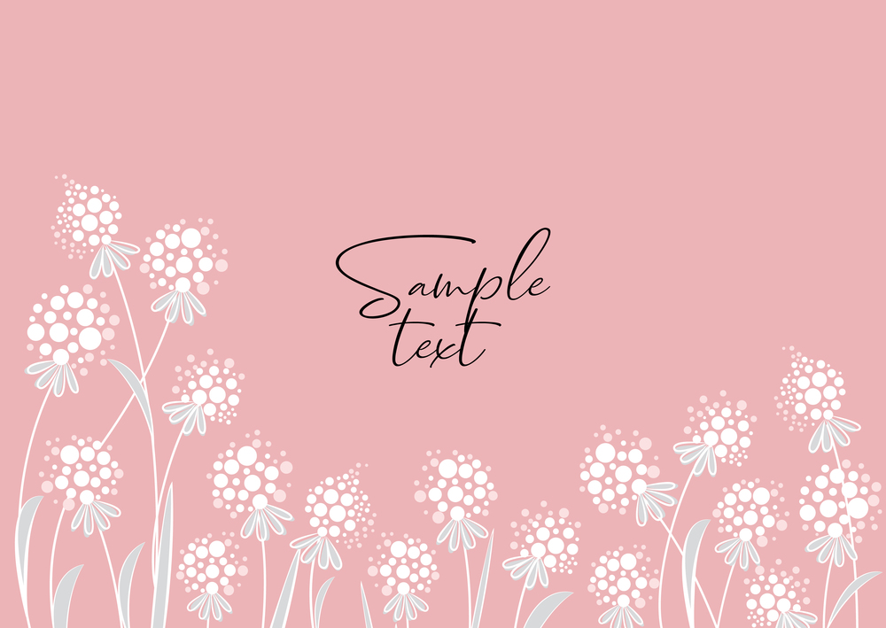 Vector illustration colorful background from silhouettes of flowers. Floral background. Background from silhouettes of flowers